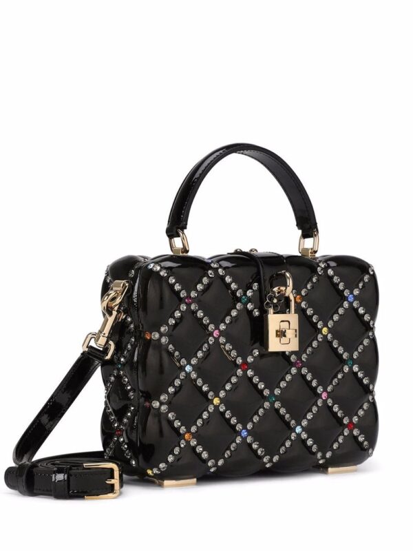Dolce & Gabbana Dolce Box rhinestone-embellished top-handle bag - Image 4