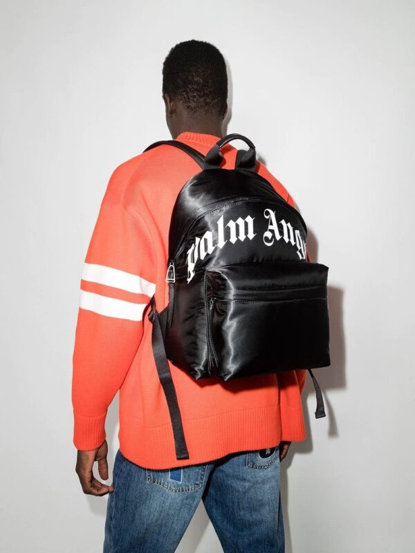 Palm Angels logo-print zip-around backpack - Image 2