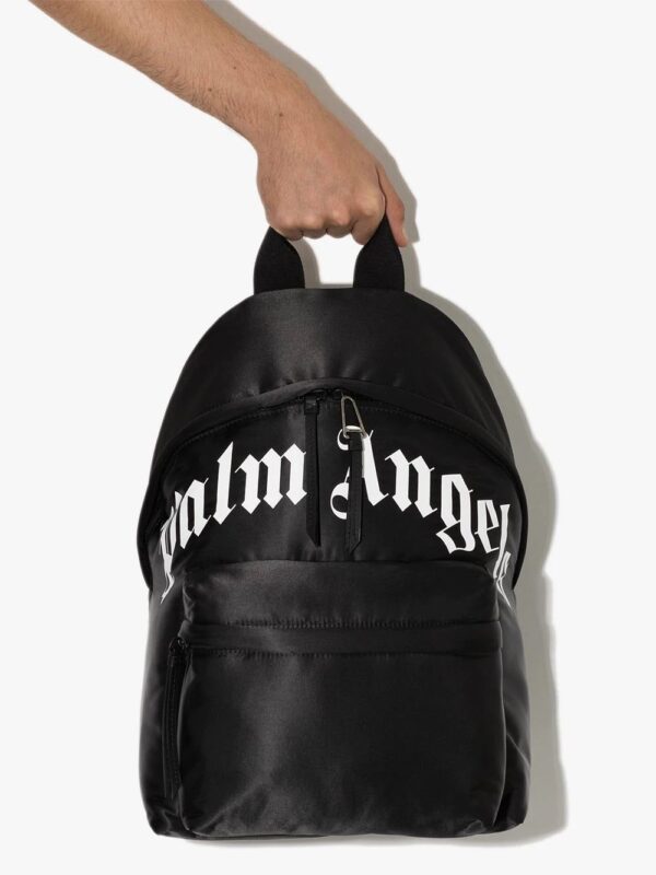 Palm Angels logo-print zip-around backpack - Image 4