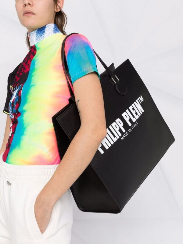 Philipp Plein TM leather tote bag - Image 3