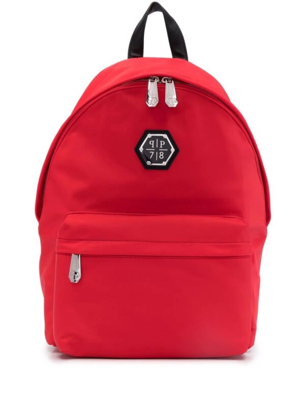 Phillip plein logo plaque backpack