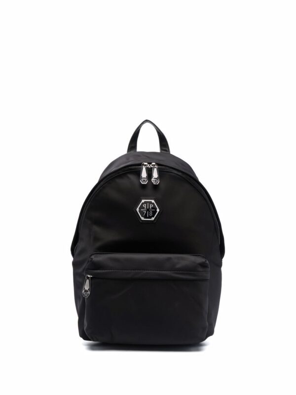 Phillip plein logo plaque backpack