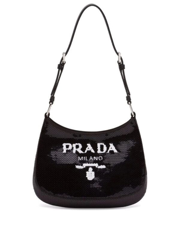 Prada  Cleo sequin-embellished shoulder bag