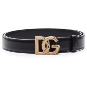 Dolce & Gabbana  logo-buckle leather belt