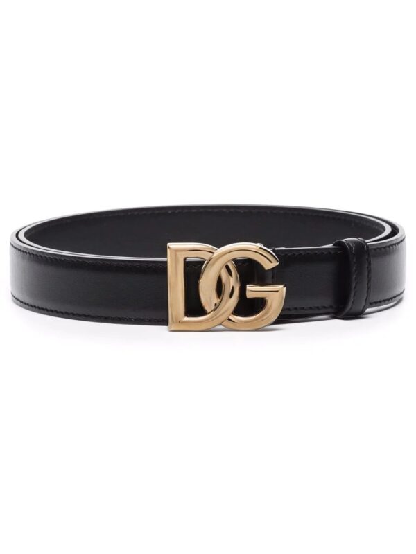Dolce & Gabbana  logo-buckle leather belt