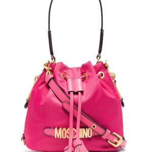 Moschino  logo-plaque bucket bag