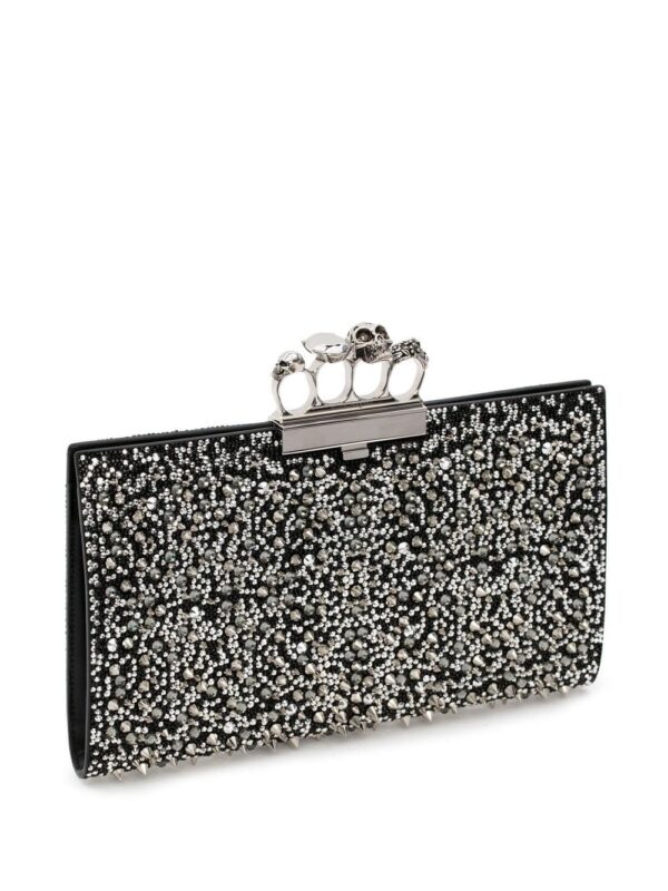 Alexander McQueen embellished-knuckle-clutch bag - Image 3
