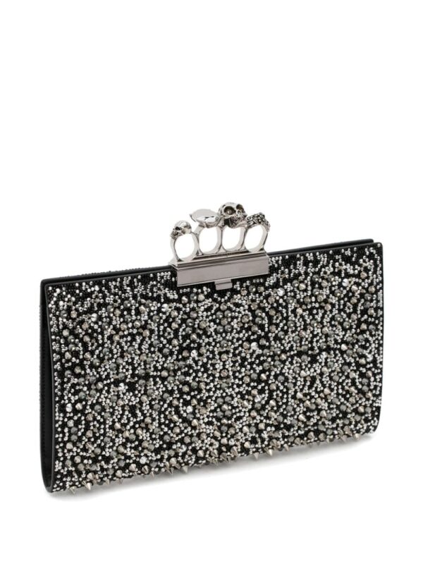 Alexander McQueen embellished-knuckle-clutch bag - Image 5