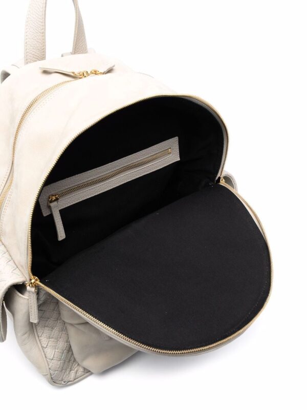 Eleventy woven panel leather backpack - Image 5