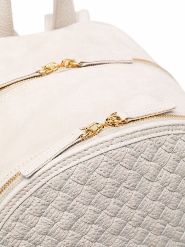 Eleventy woven panel leather backpack - Image 4