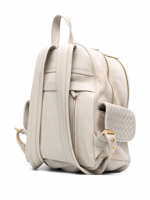 Eleventy woven panel leather backpack - Image 2