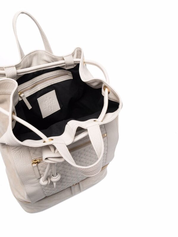 Eleventy braided-panel leather backpack - Image 5