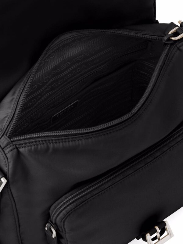 Prada Re-Nylon triangle logo-plaque shoulder bag - Image 4