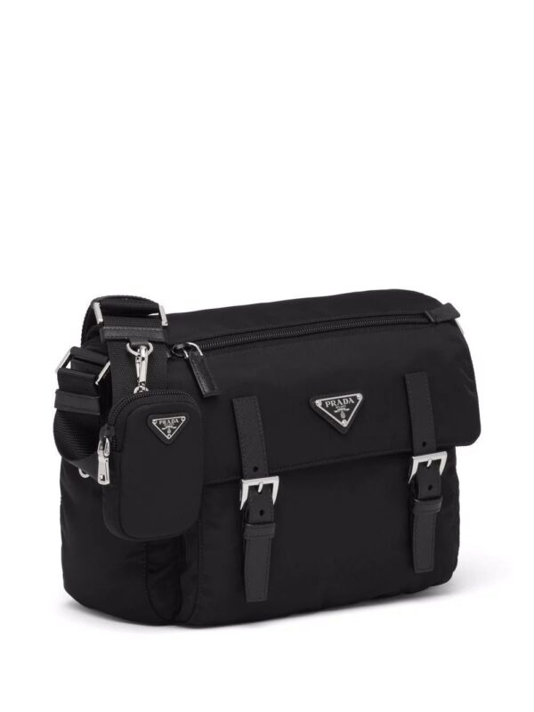 Prada  Re-Nylon triangle logo-plaque shoulder bag - Image 3