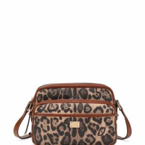 Dolce & Gabbana Crespo leopard-print handbag