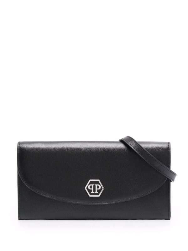 Philipp Plein Hexagon flap clutch