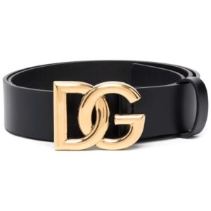Dolce & Gabbana  logo-plaque leather belt