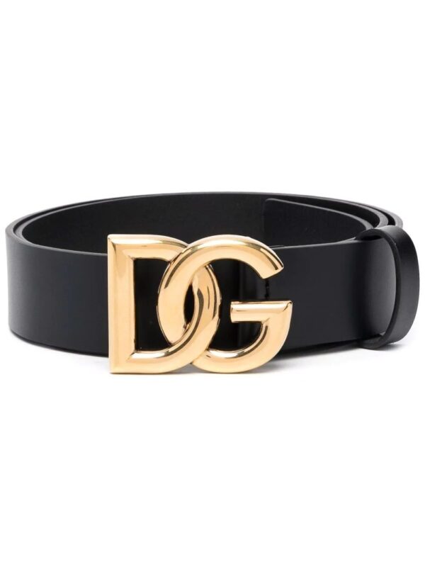 Dolce & Gabbana  logo-plaque leather belt