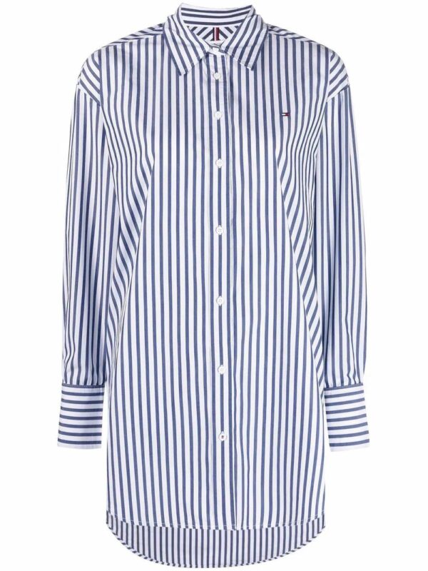 Tommy Hilfiger  embroidered-logo striped shirt