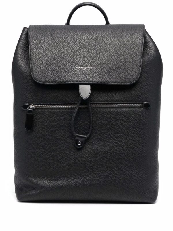 Aspinal Of London Reporter grained-effect backpack