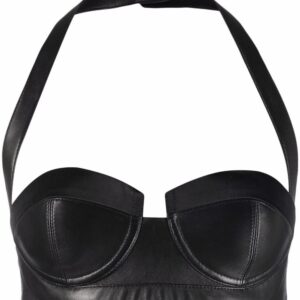 Balmain halterneck sweetheart-neck bra