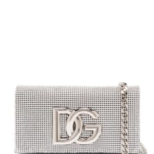 Dolce & Gabbana DG-logo crystal-embellished shoulder bag
