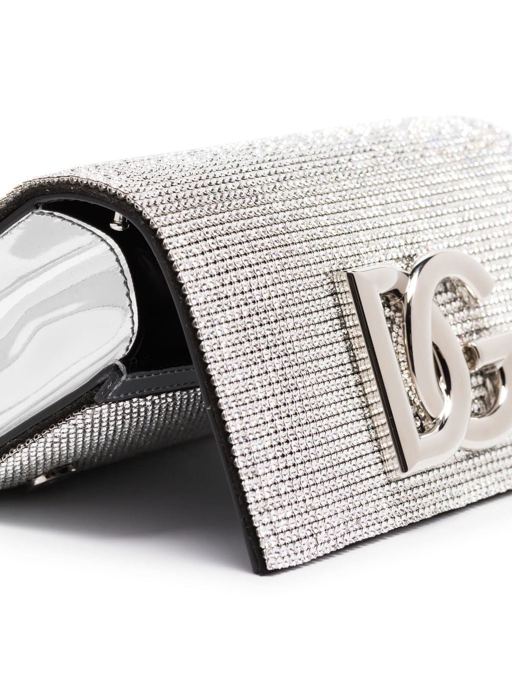 Dolce & Gabbana DG-logo crystal-embellished shoulder bag - Image 5