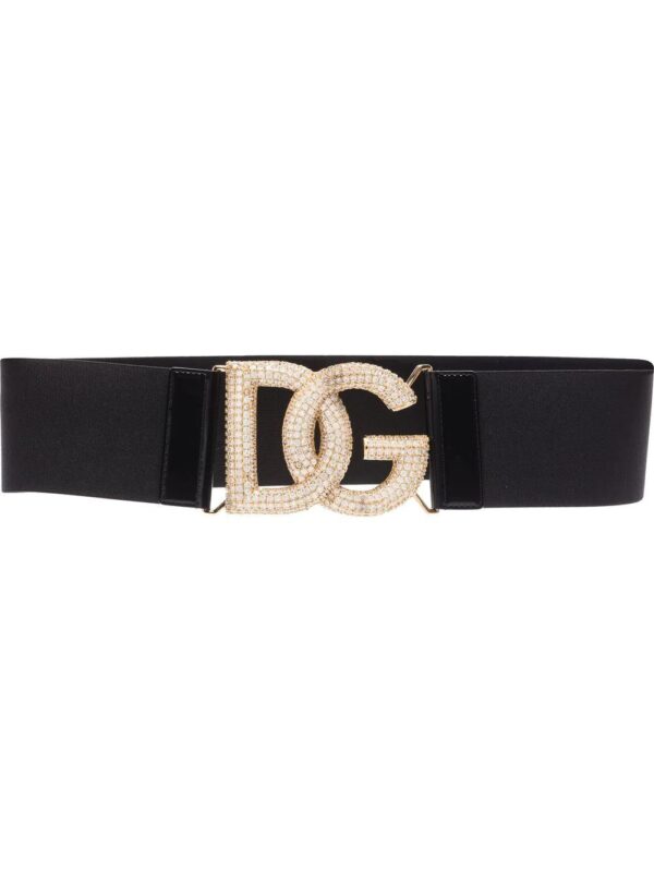 Dolce & Gabbana  crystal-embellished DG belt