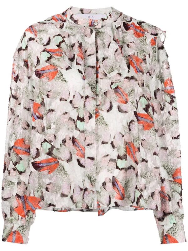 IRO  graphic-print layered shirt
