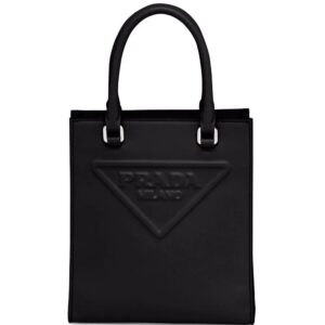 Prada  logo-embossed tote bag