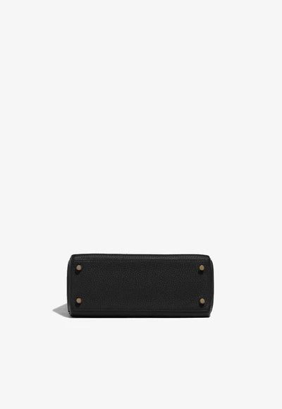 Hermès Kelly 25 Top Handle Bag in Black Togo Leather with Gold Hardware bag - Image 7