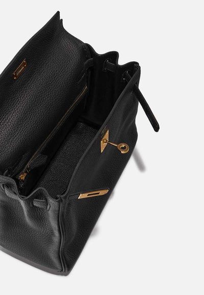 Hermès Kelly 25 Top Handle Bag in Black Togo Leather with Gold Hardware bag - Image 6