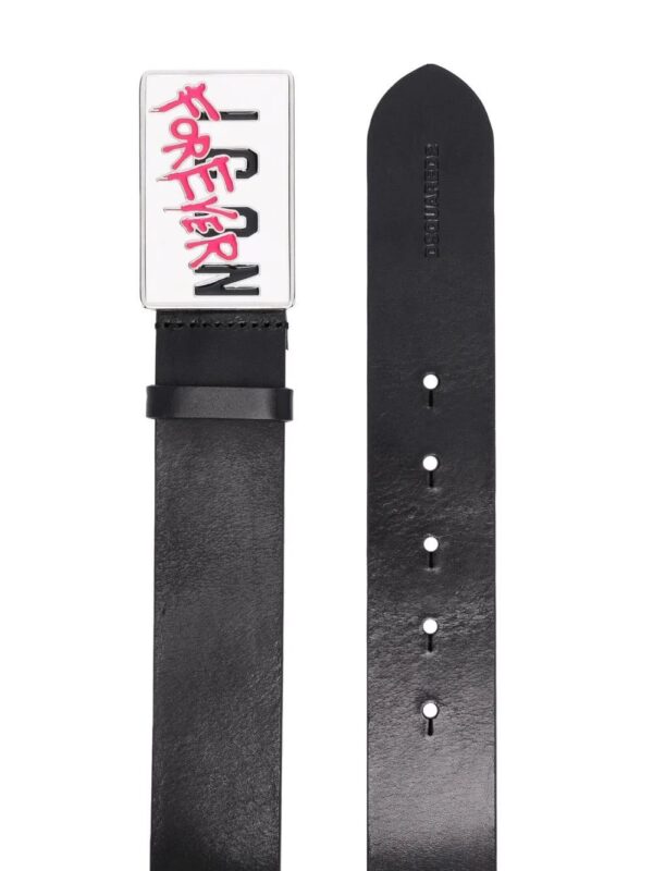 Dsquared2  logo-buckle leather belt - Image 2