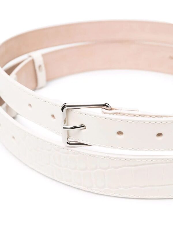 Alexander McQueen  embossed-texture belt - Image 2