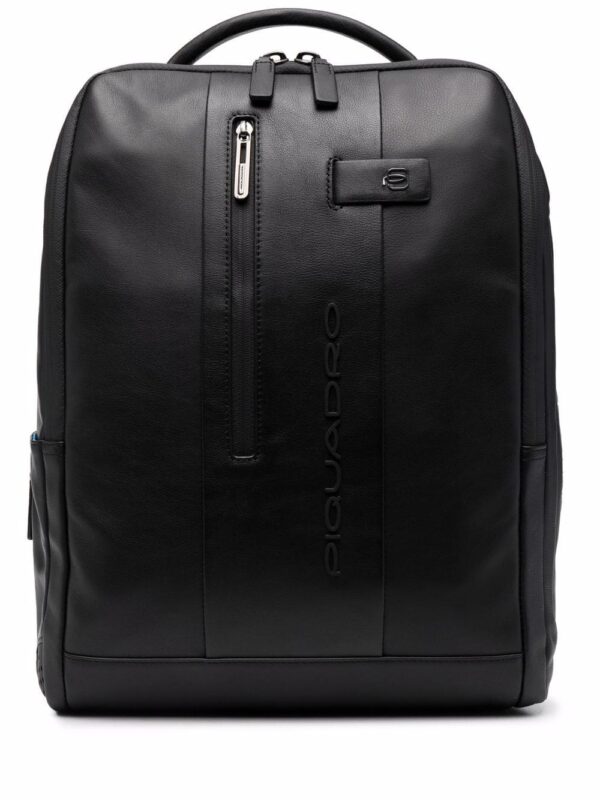 PIQUADRO leather rectangle back pack