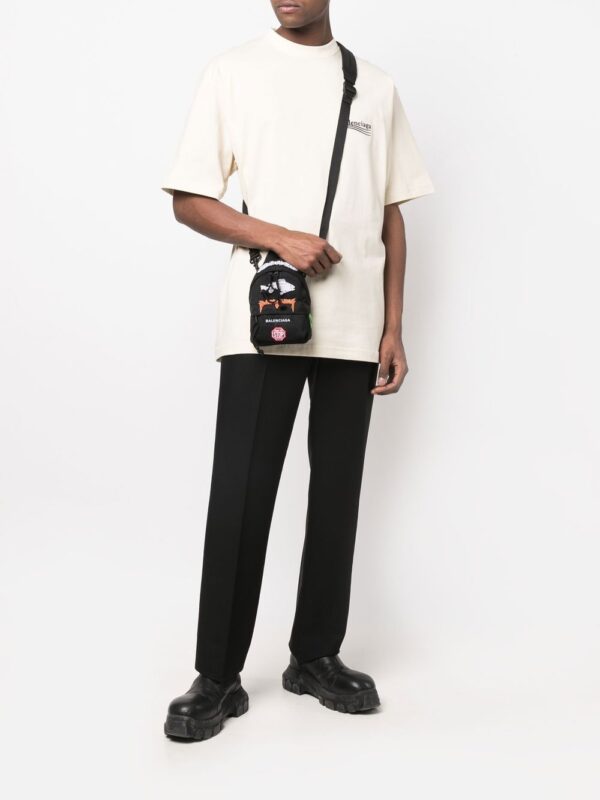 Balenciaga patch-detail crossbody backpack - Image 3