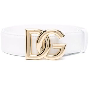 Dolce & Gabbana  logo-plaque leather belt