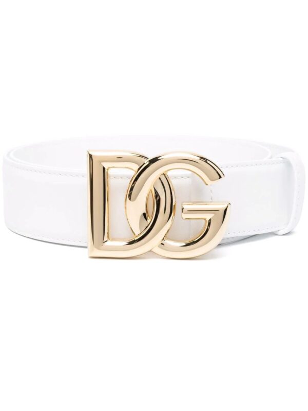 Dolce & Gabbana  logo-plaque leather belt