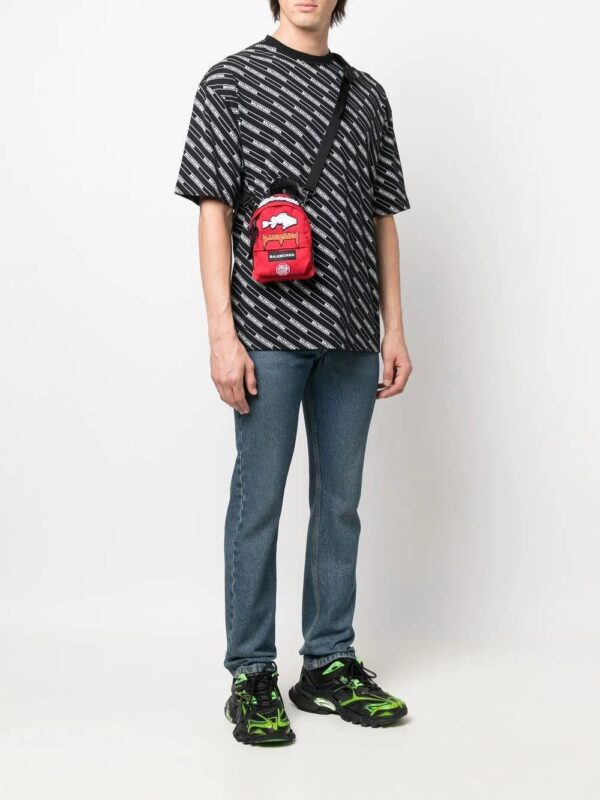 Balenciaga logo-patch zip-up backpack - Image 2