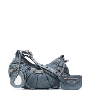 Balenciaga small Le Cagole denim shoulder bag