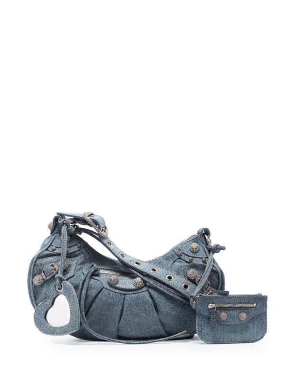 Balenciaga small Le Cagole denim shoulder bag