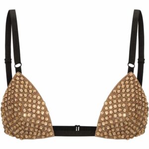 Dolce & Gabbana rhinestone-embellished bralette top