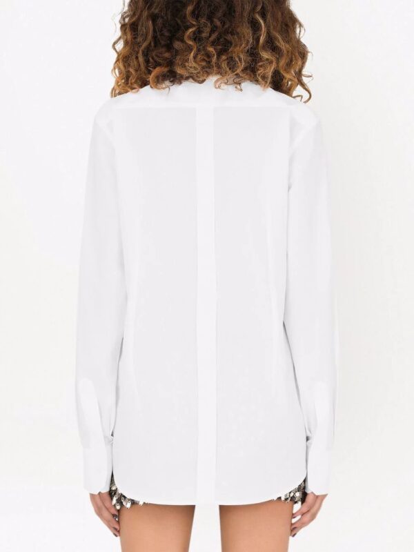 Dolce & Gabbana  cotton poplin longline shirt - Image 4