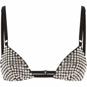 Dolce & Gabbana rhinestone-embellished bralette top