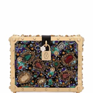 Dolce & Gabbana Jacquard Dolce Box top-handle bag