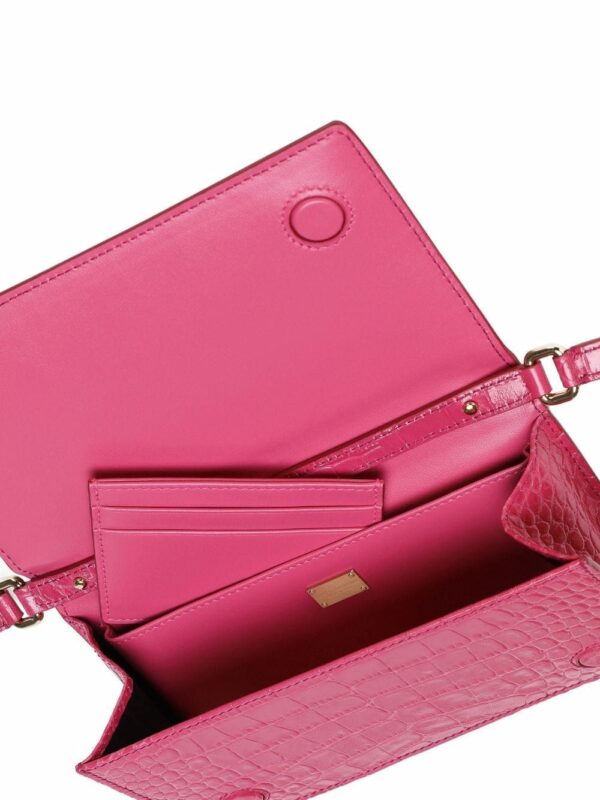 Dolce & Gabbana logo-tag leather phone bag - Image 5