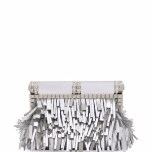 Dolce & Gabbana fringed leather clutch bag