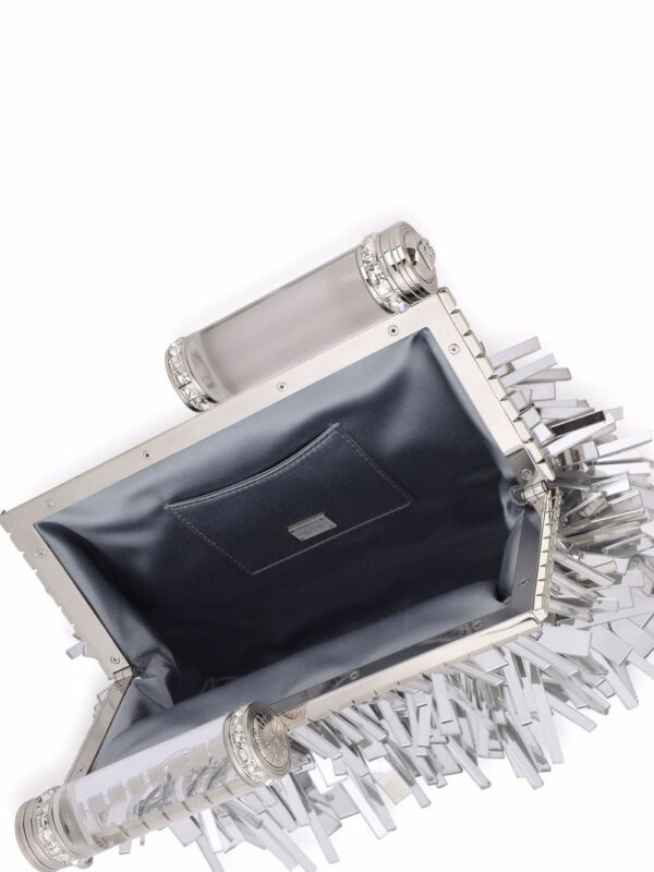 Dolce & Gabbana fringed leather clutch bag - Image 5