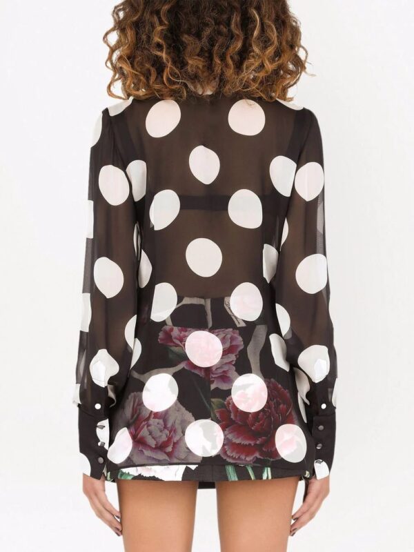 Dolce & Gabbana  polka dot silk shirt - Image 4