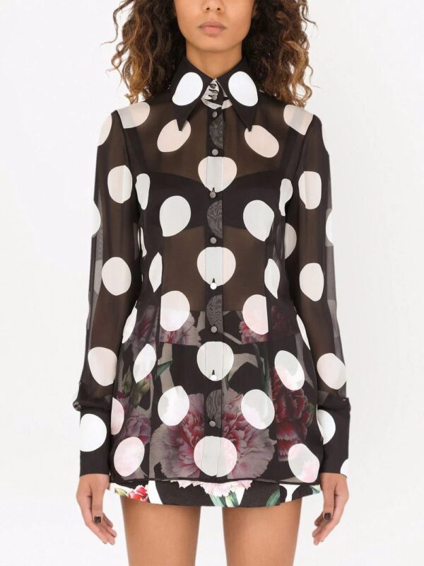 Dolce & Gabbana  polka dot silk shirt - Image 3
